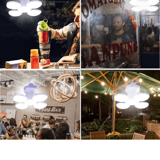 Lámpara LED Plegable - Recarga Solar y USB