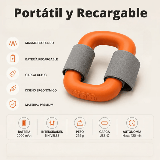 Anillo Masajeador Portátil: Vibrador para masajes corporales