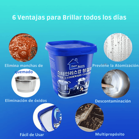 BrilloMax: Pasta limpiadora para acero inoxidable