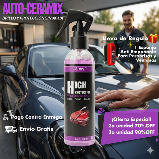 AutoCeramix: Protector de Auto 3 En 1 - Spray 150 ml