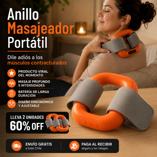 Anillo Masajeador Portátil: Vibrador para masajes corporales