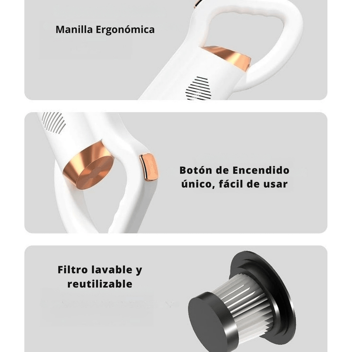 EasyClean Pro: Aspiradora Portátil Inalámbrica 2 en 1