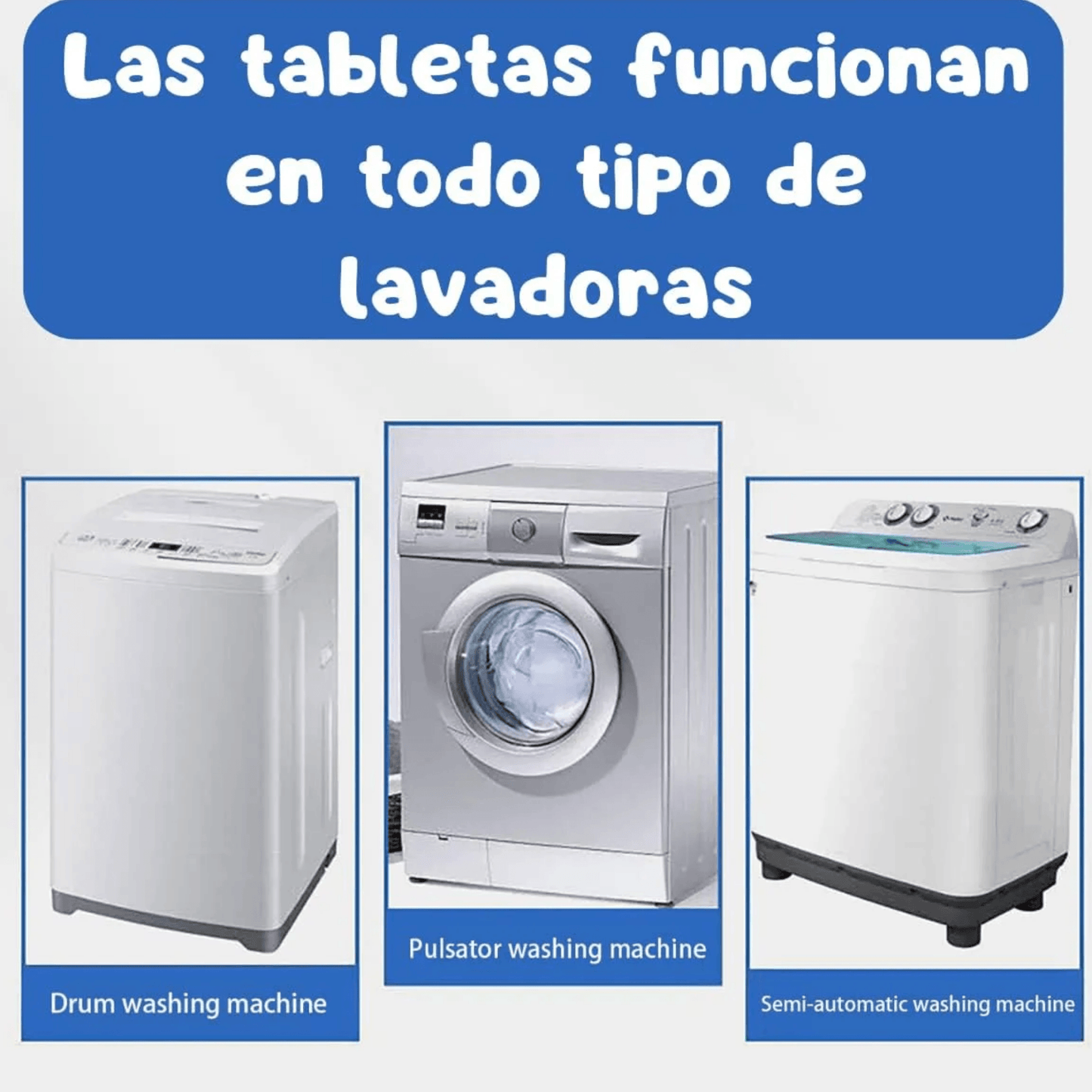 DrumFresh: Tabletas Efervescentes Limpia Lavadoras