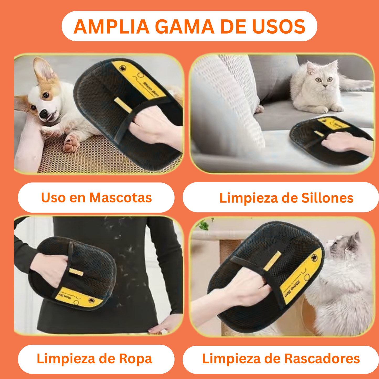 Static PetClean™: Guante Removedor de Pelos de Mascotas