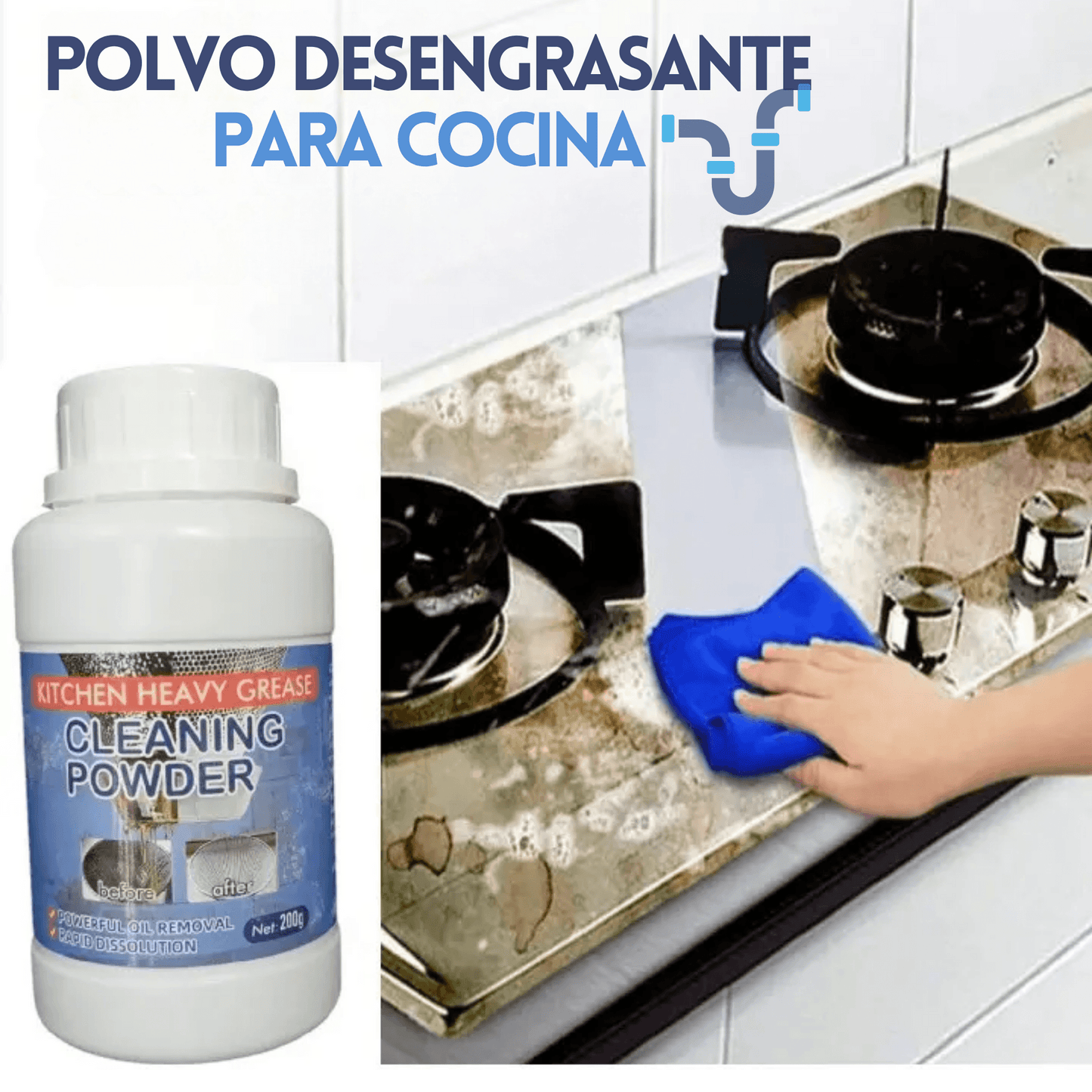 Kitchen&Pipe: Kit Destape y Limpieza Total