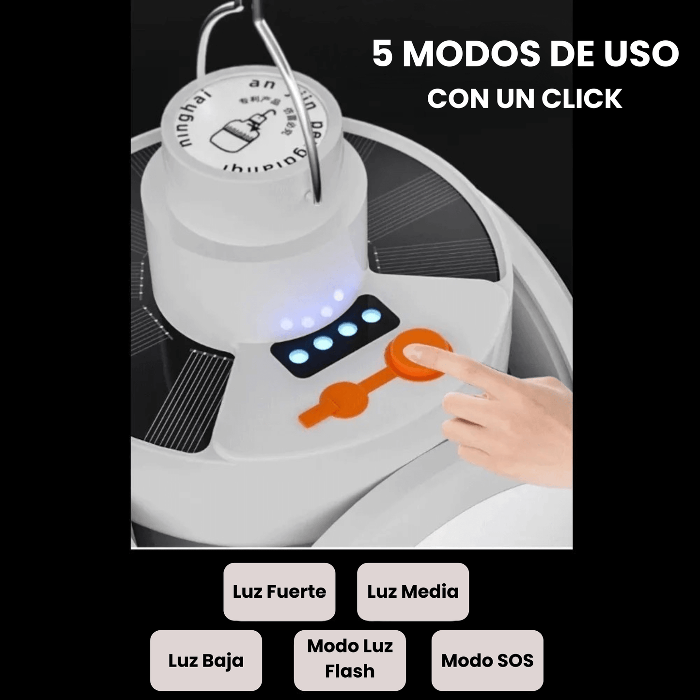 Lámpara LED Plegable - Recarga Solar y USB