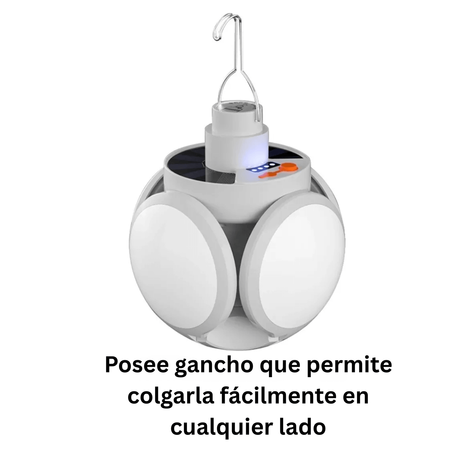 Lámpara LED Plegable - Recarga Solar y USB