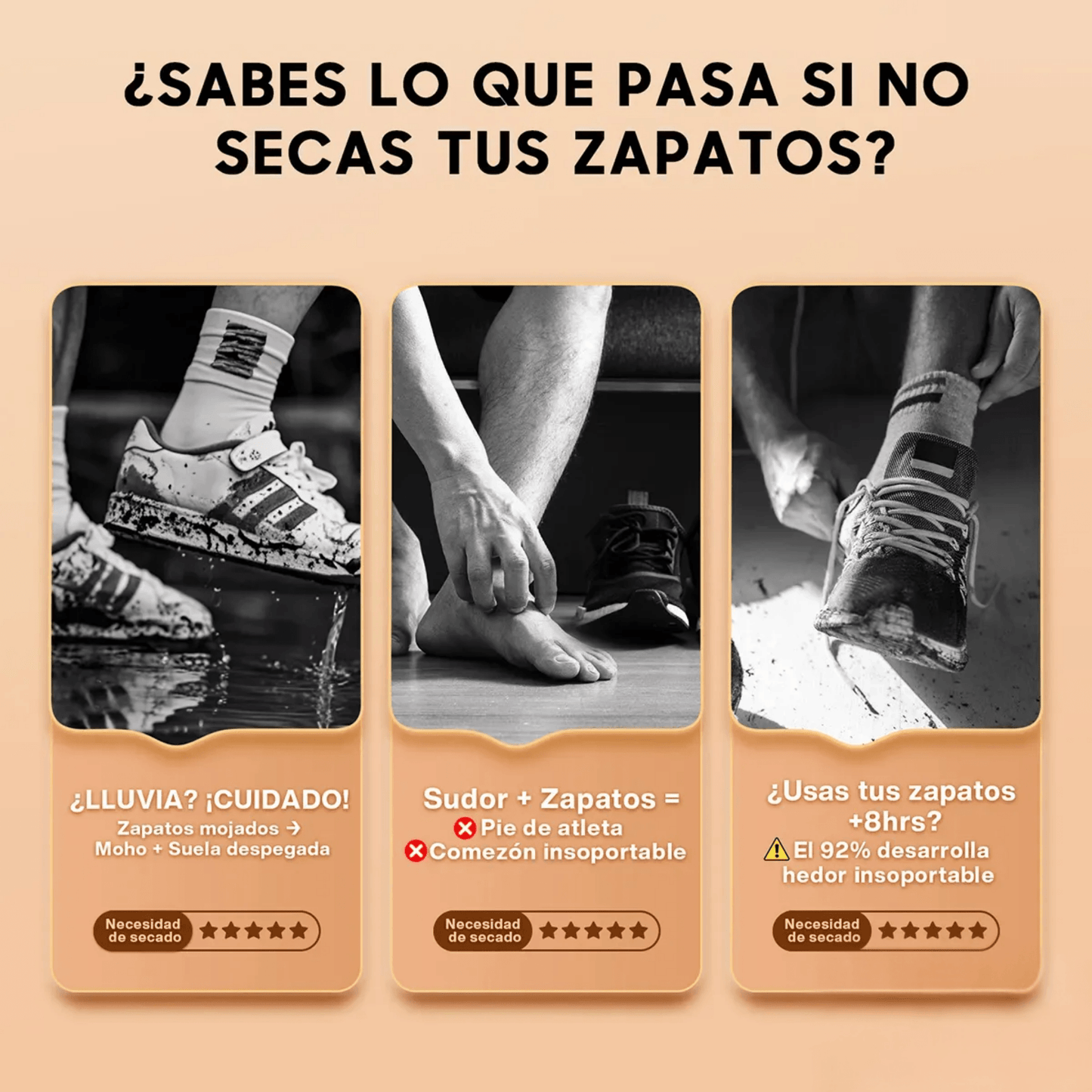 TotalDry: Combo Secadora de Ropa + Secadora de Zapatos