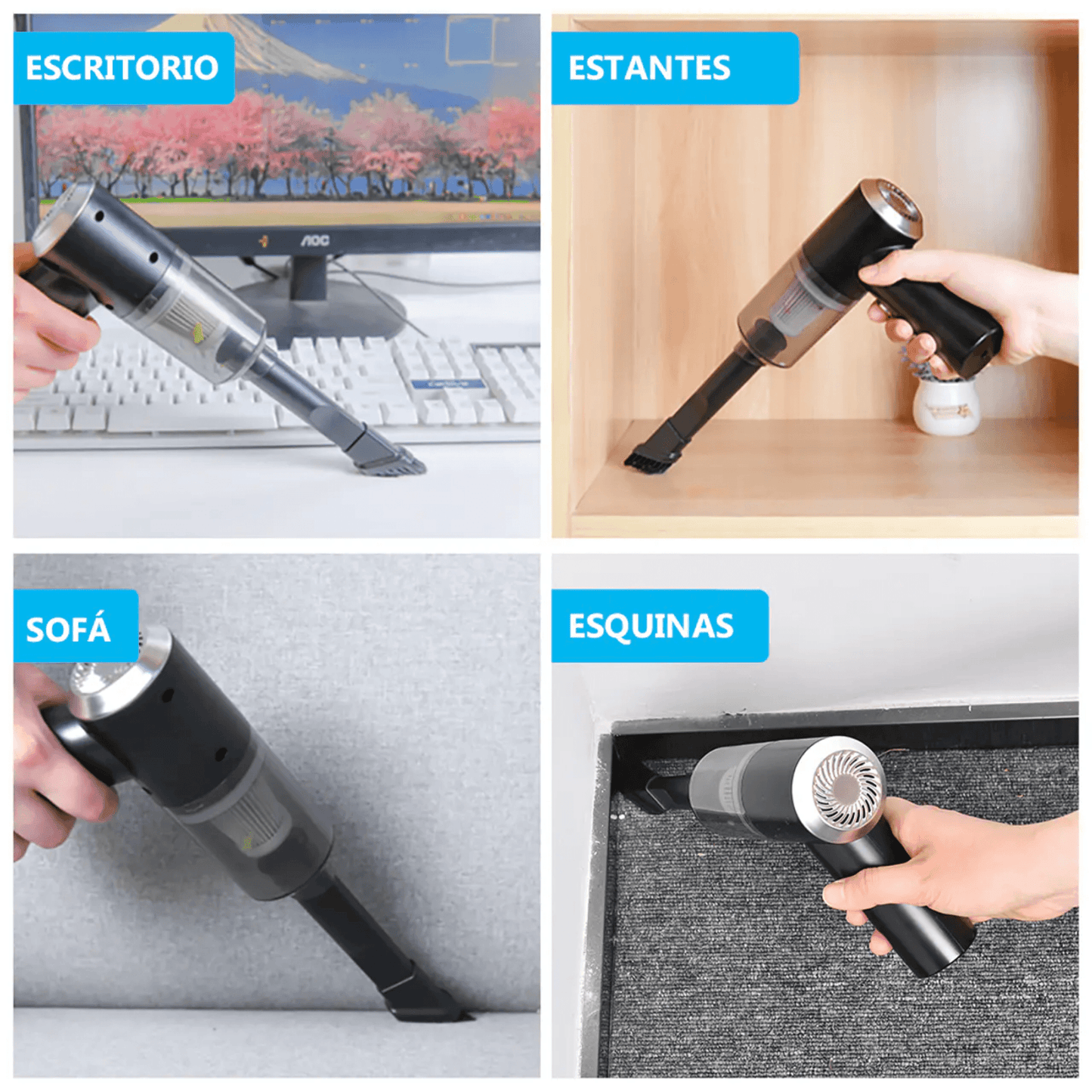 PowerClean Duo™: Kit de Limpieza Hidrolavadora + Aspiradora portátiles