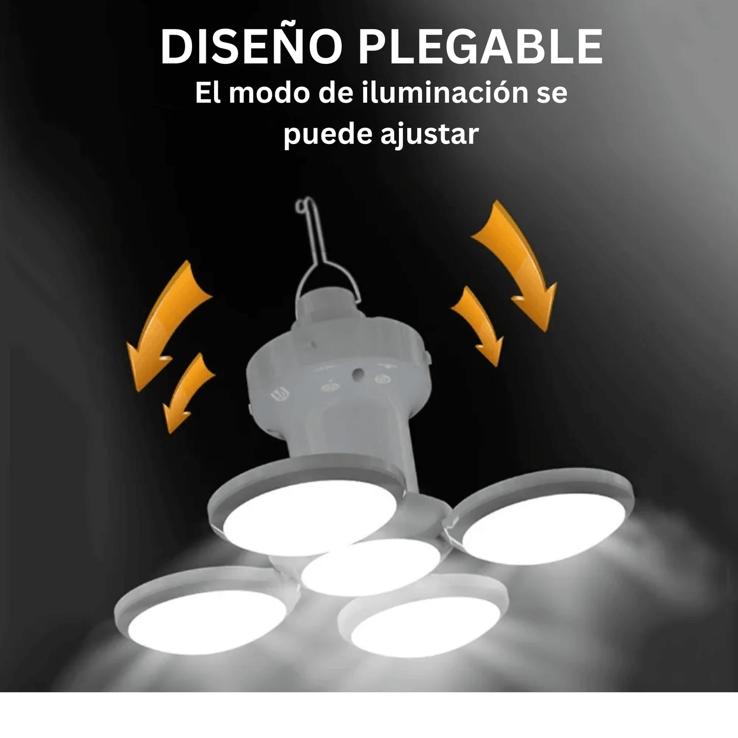 Lámpara LED Plegable - Recarga Solar y USB