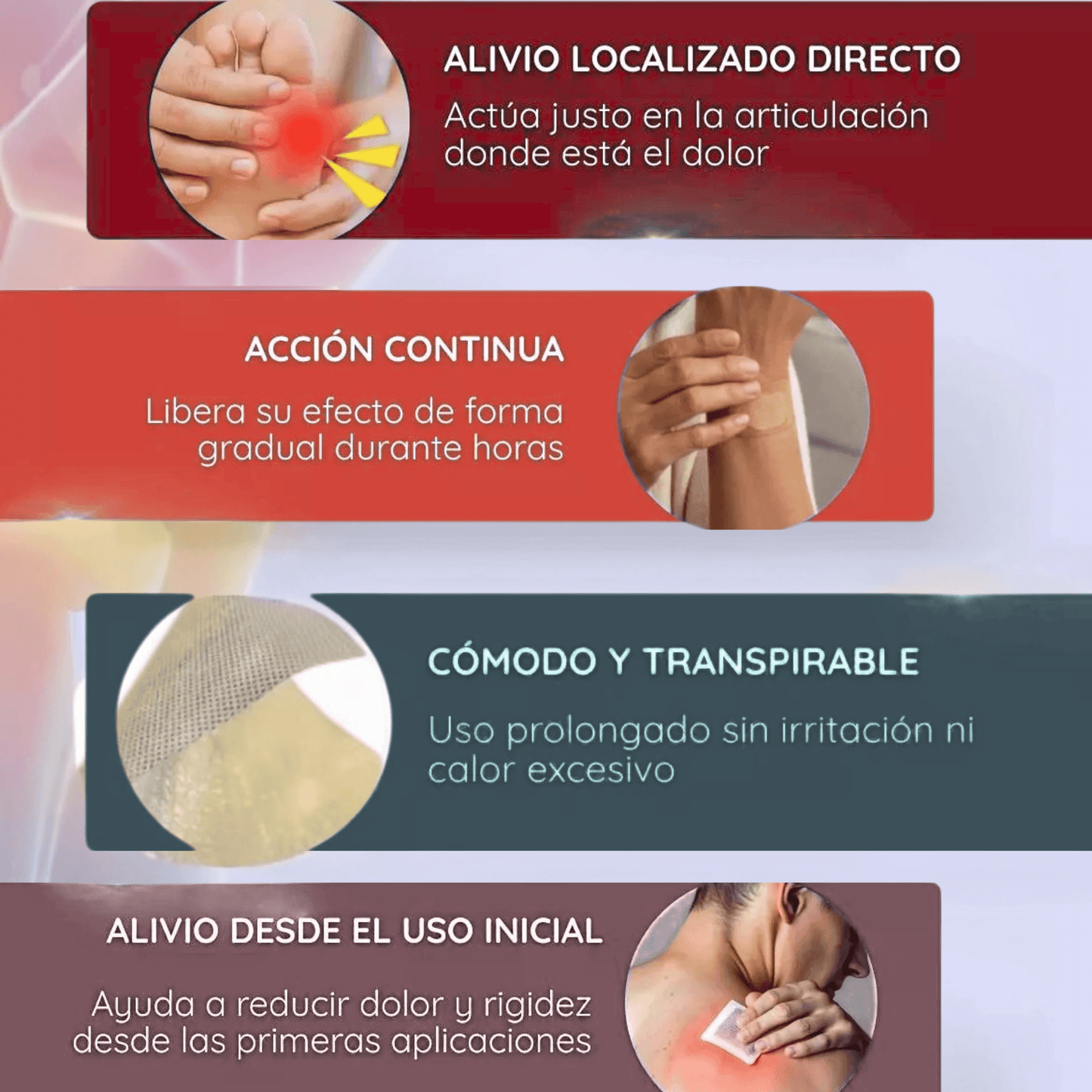 ArtroCalm: Parches para alivio de dolor Articular