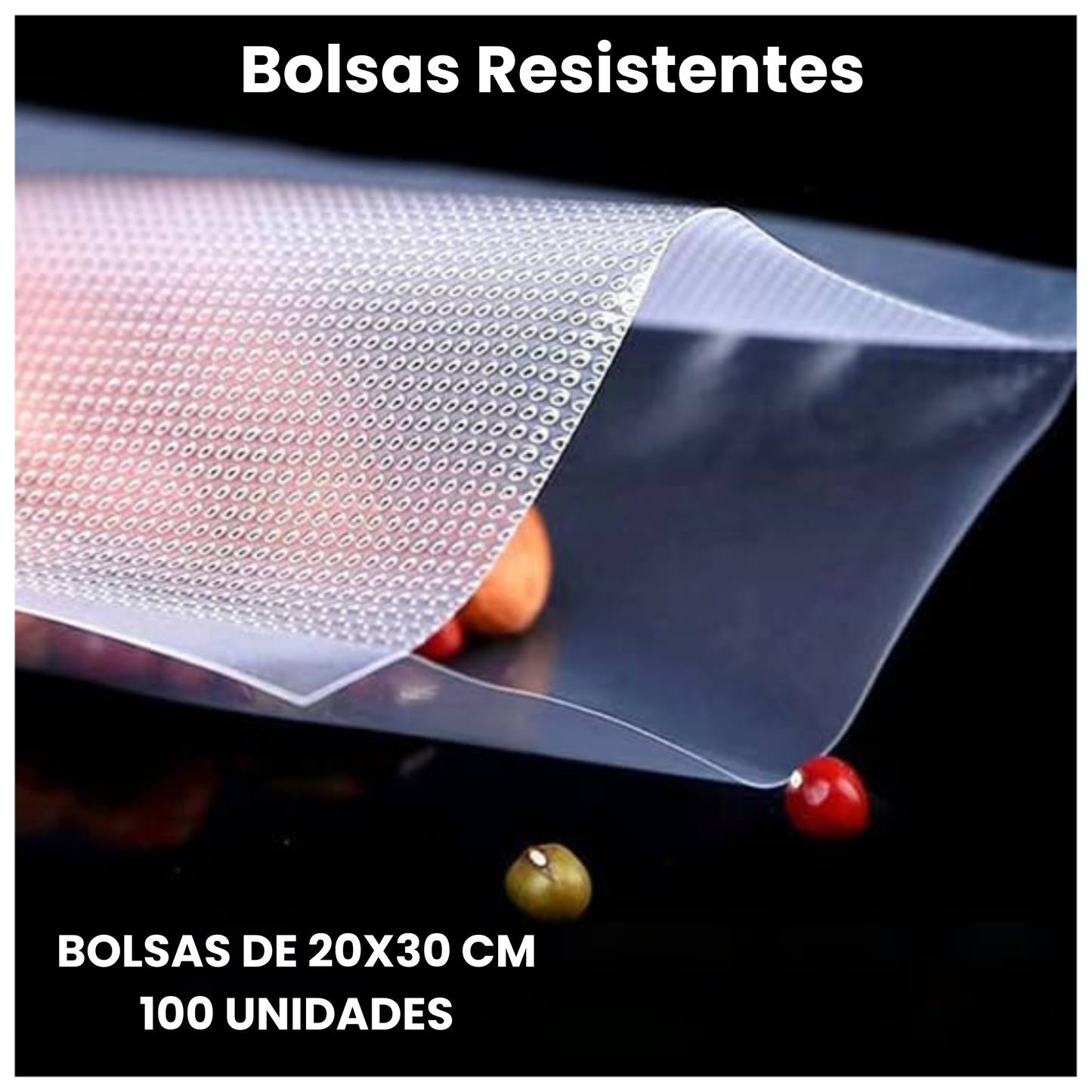 Bolsas de Vacío para comida 20x30 cm 100 U